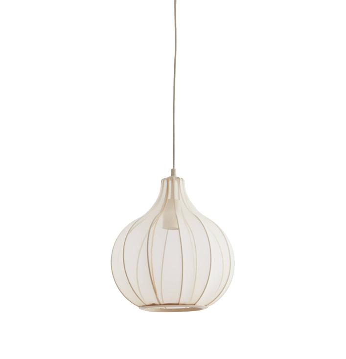 hanglamp zand beige creme bruin rond